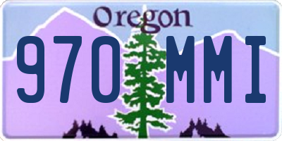 OR license plate 970MMI