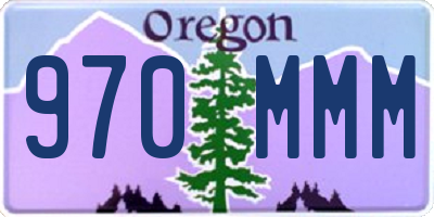 OR license plate 970MMM
