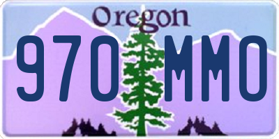 OR license plate 970MMO