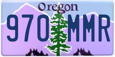 OR license plate 970MMR