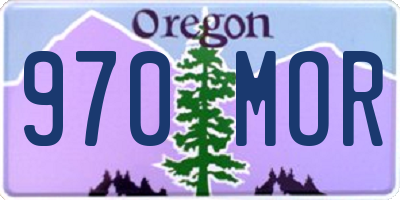 OR license plate 970MOR