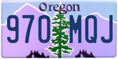 OR license plate 970MQJ