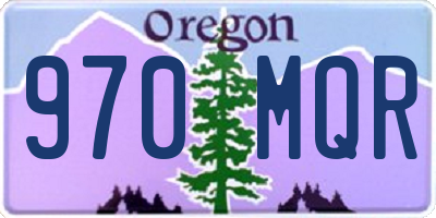 OR license plate 970MQR