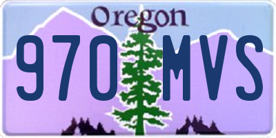 OR license plate 970MVS