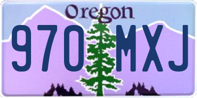 OR license plate 970MXJ