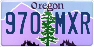 OR license plate 970MXR