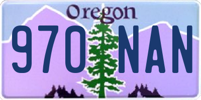 OR license plate 970NAN
