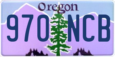 OR license plate 970NCB