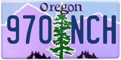 OR license plate 970NCH