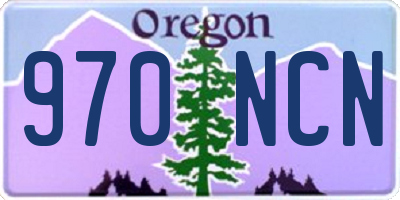 OR license plate 970NCN