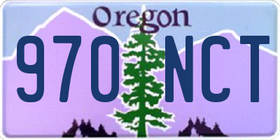 OR license plate 970NCT