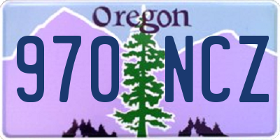 OR license plate 970NCZ