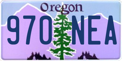 OR license plate 970NEA