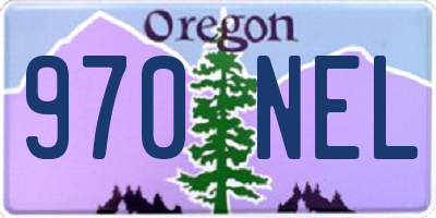 OR license plate 970NEL