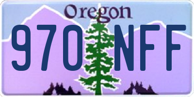 OR license plate 970NFF