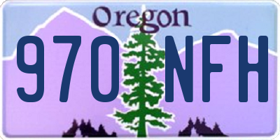 OR license plate 970NFH