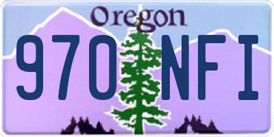 OR license plate 970NFI