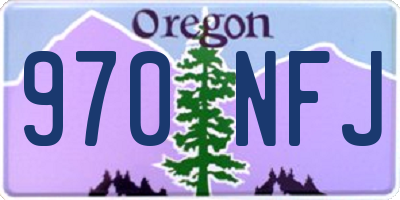 OR license plate 970NFJ