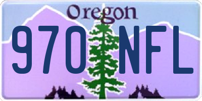 OR license plate 970NFL