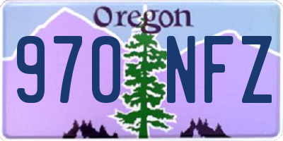 OR license plate 970NFZ