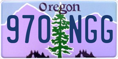 OR license plate 970NGG