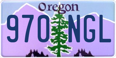 OR license plate 970NGL
