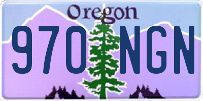 OR license plate 970NGN
