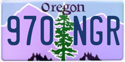 OR license plate 970NGR