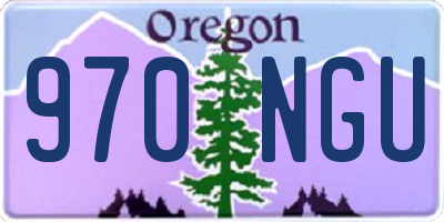 OR license plate 970NGU