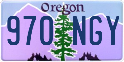 OR license plate 970NGY
