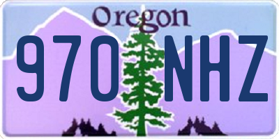 OR license plate 970NHZ