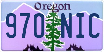 OR license plate 970NIC