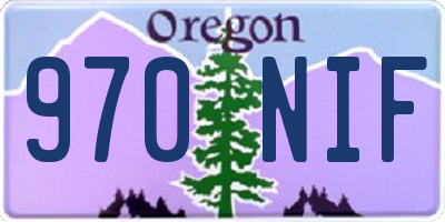 OR license plate 970NIF