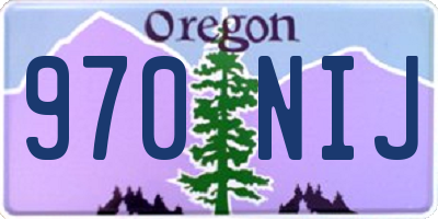 OR license plate 970NIJ