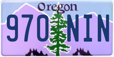 OR license plate 970NIN