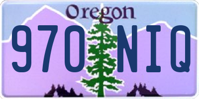 OR license plate 970NIQ