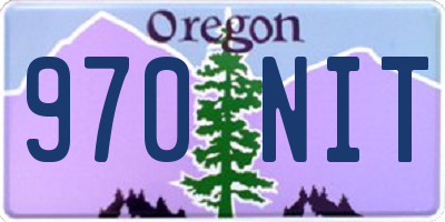 OR license plate 970NIT