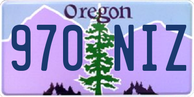 OR license plate 970NIZ