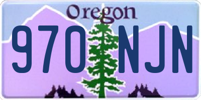 OR license plate 970NJN