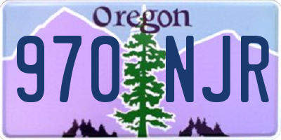 OR license plate 970NJR