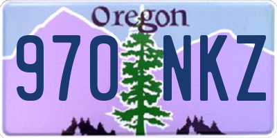 OR license plate 970NKZ