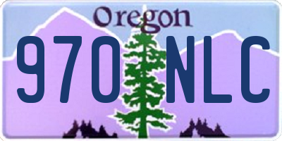 OR license plate 970NLC