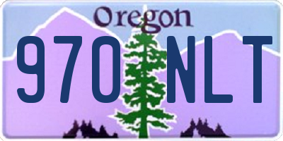 OR license plate 970NLT
