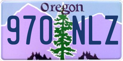 OR license plate 970NLZ