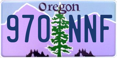 OR license plate 970NNF