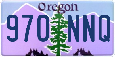 OR license plate 970NNQ