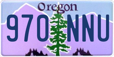 OR license plate 970NNU