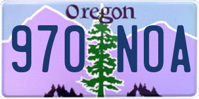 OR license plate 970NOA