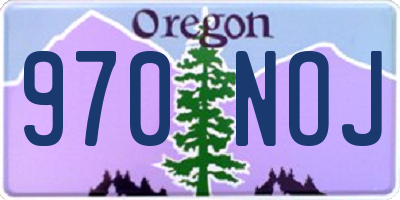 OR license plate 970NOJ