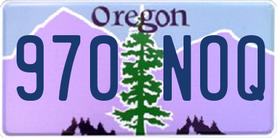 OR license plate 970NOQ